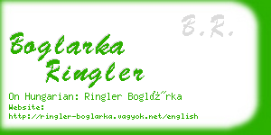 boglarka ringler business card